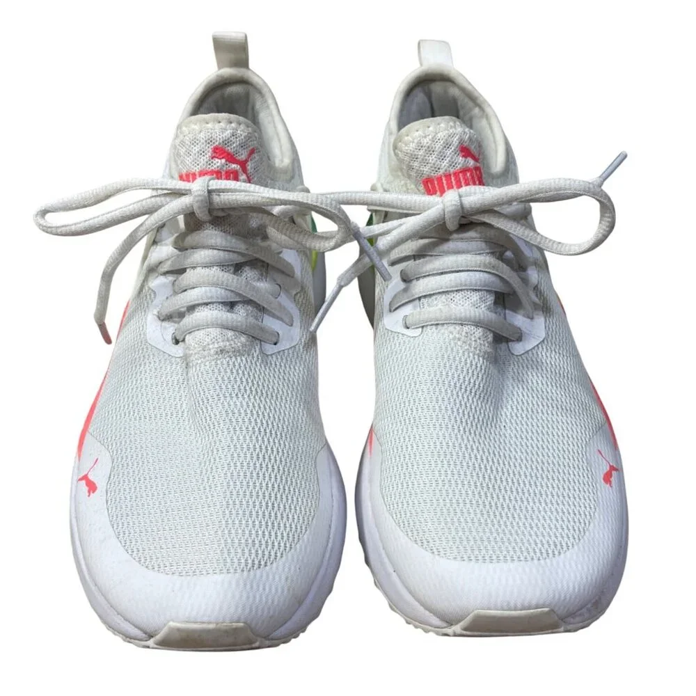 PUMA Childs Pacer Next Cage Sneaker Neon 6C (Women's 8) Running Shoe - Picture 2 of 11